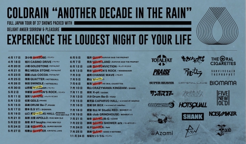 corldrain「ANOTHER DECADE IN THE RAIN TOUR 2018」