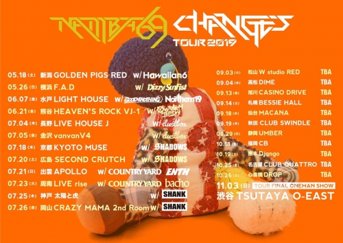 NAMBA69 “CHANGES” TOUR 2019 出演決定